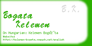bogata kelemen business card
